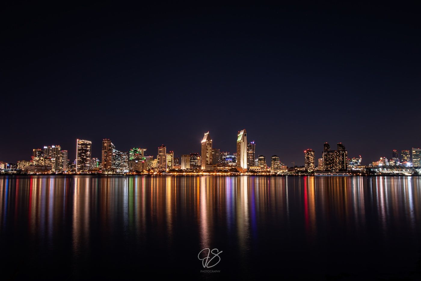 J. Sabet Photography - View of downtown San Diego from Coronado island.